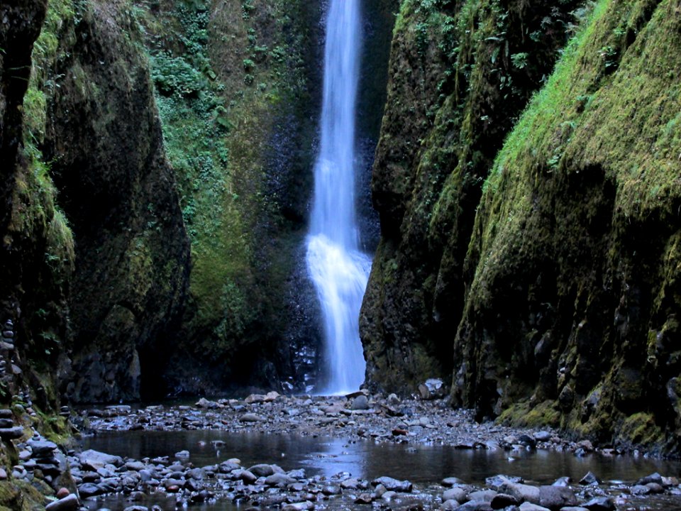 Oneonta Gorge at Columbia River Gorge in OR