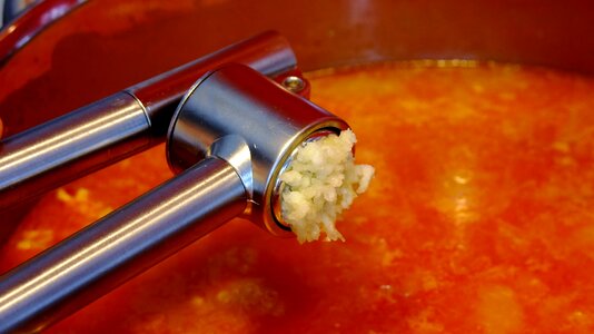 Reprinted garlic cooking food preparation