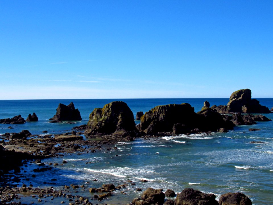 Low Tide at Pacific Coast in OR photo