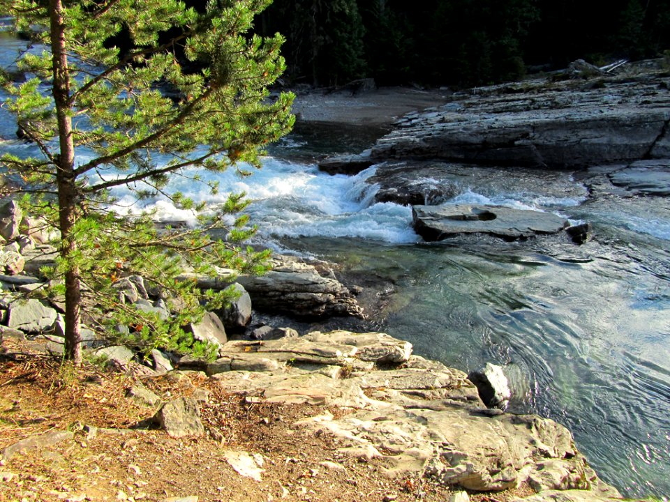 Flathead River at Glacier NP in MT