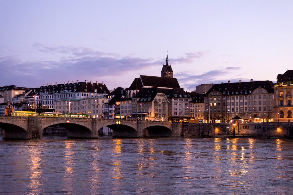 MIttlere Brücke (Middle Bridge) in Basel