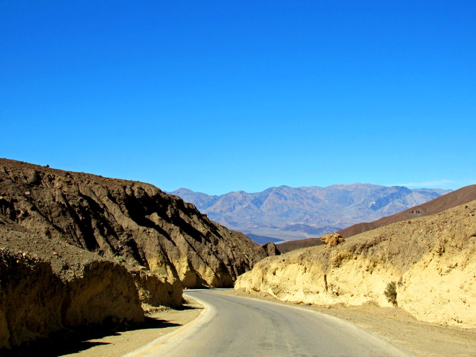 Artist's Drive at Death Valley NP in CA