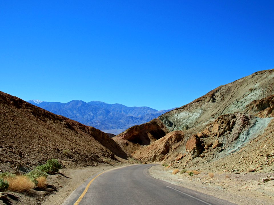Artist's Drive at Death Valley NP in CA