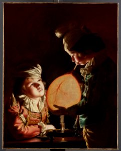 Joseph Wright of Derby - Two Boys with a Bladder