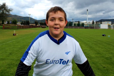 Young footballer photo