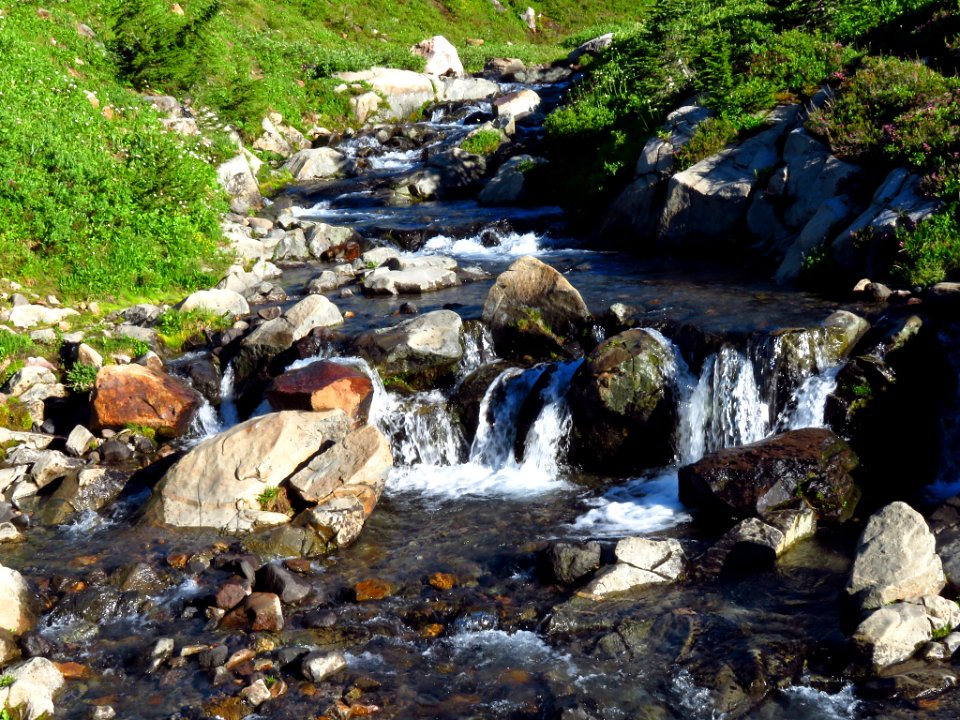 Myrtle Falls at Mt. Rainier NP in WA