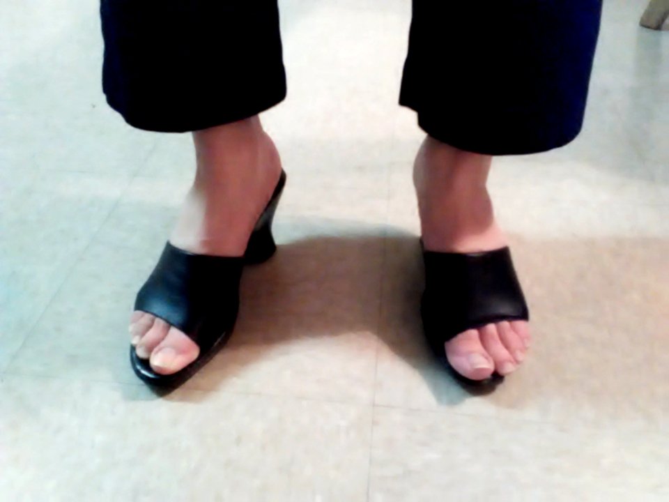 Sexy Black Mules 5