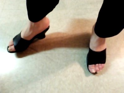 Sexy Black Mules 6