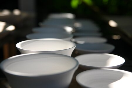 Craft pottery bowl