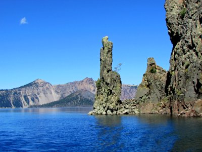 Phantom Ship at Crater Lake NP in OR photo