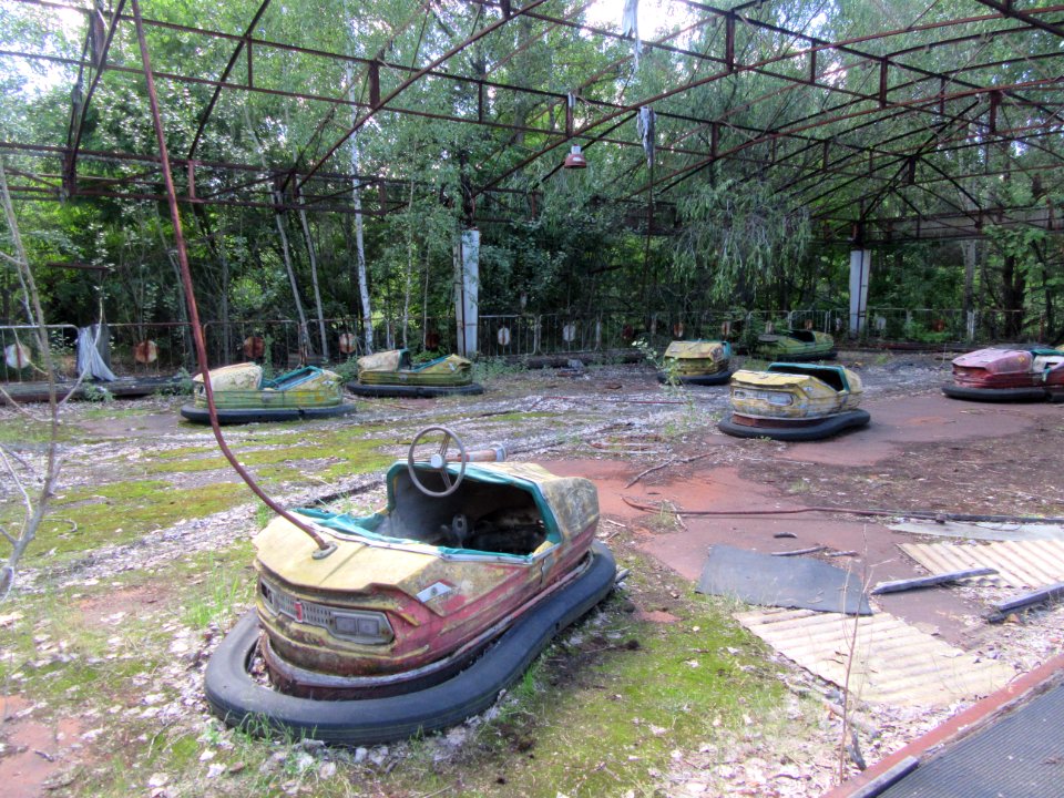Bumper Car Pavillion Pripyat Chernobyl exclusion zone Ukraine