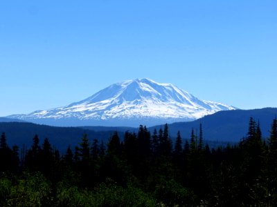 View of Mt. Adams at Mt. St. Helens NM in Washington