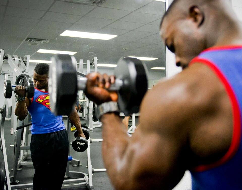 Stress muscular athlete