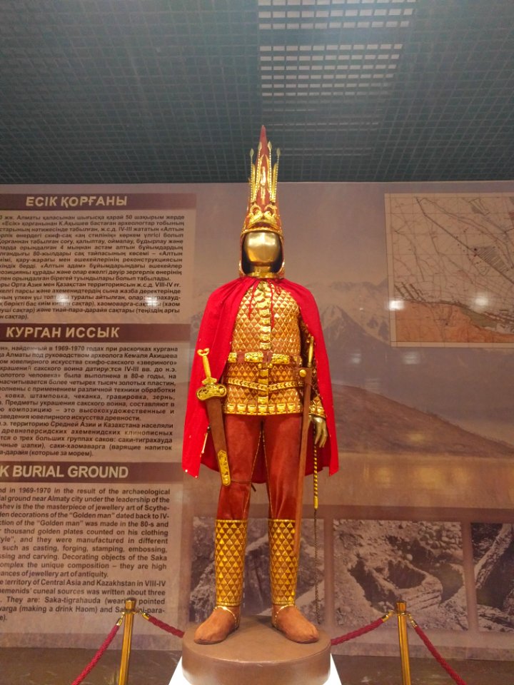 Replica of Golden Man Museum of Kazakhstan Astana