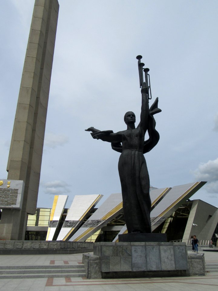 Trumpet statue at the Museum of the Great Patriotic War Belarus Minsk