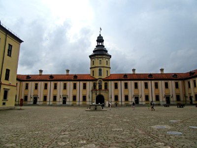 Palace Courtyard Nesvizh Palace Radziwill's House Belarus.