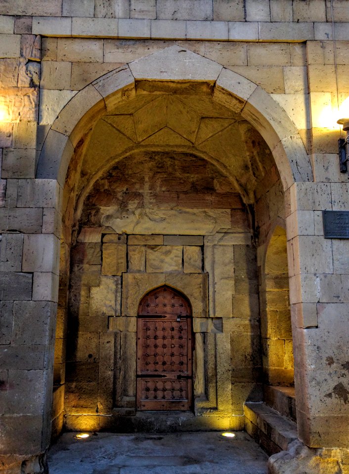 Door in the old city Baku Azerbaijan