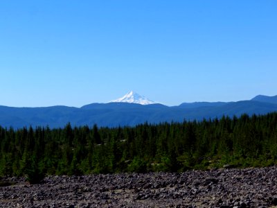 View of Mt. Hood at Mt. St. Helens NM in Washington