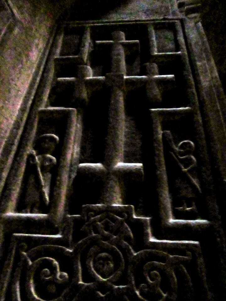 Unique crosses of Geghard Monastery Armenia photo