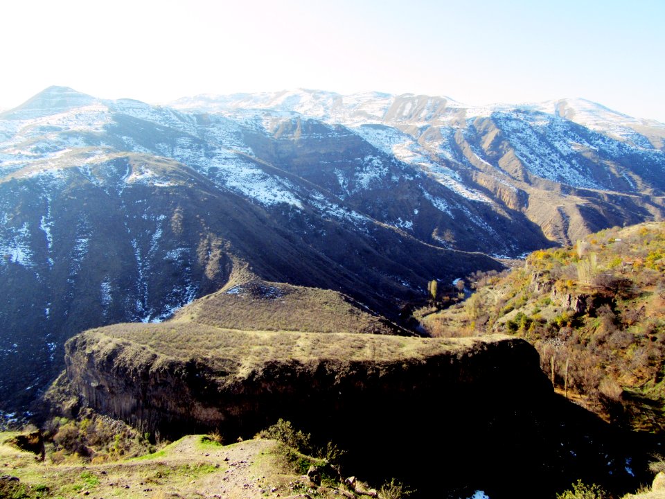 Landscape around Garni Temple Armenia