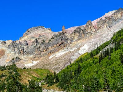 Glacier Basin Trail at Mt. Rainier NP in WA photo