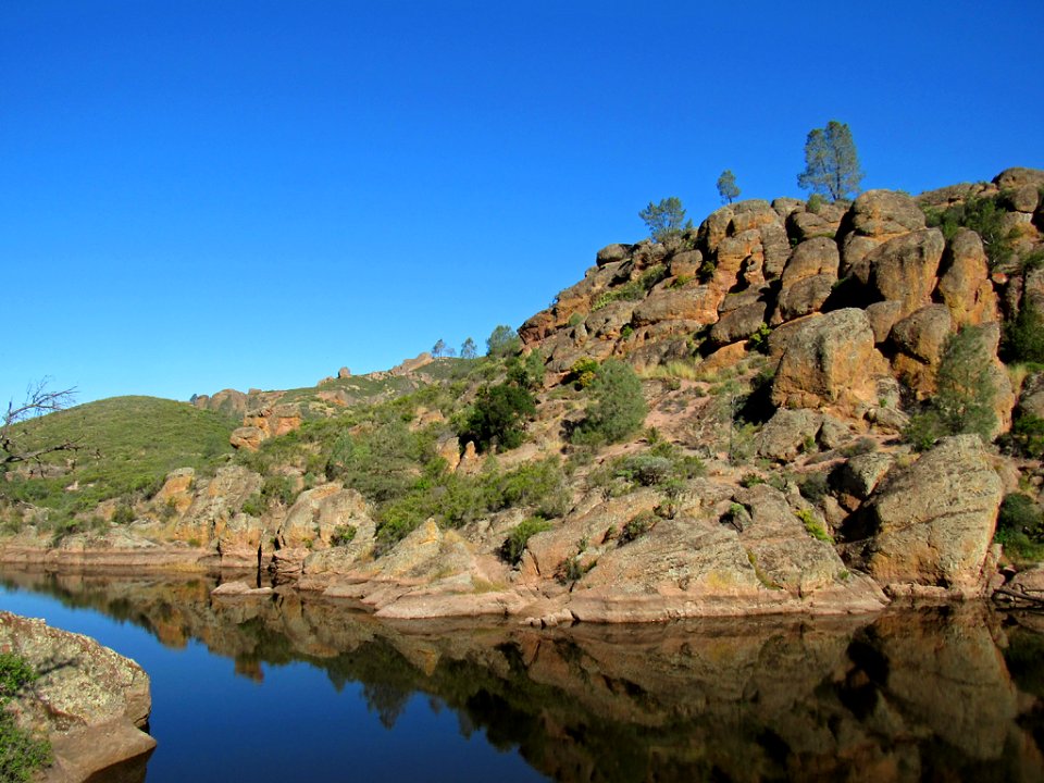 Bear Gulch Reservoir at Pinnacles NP in CA
