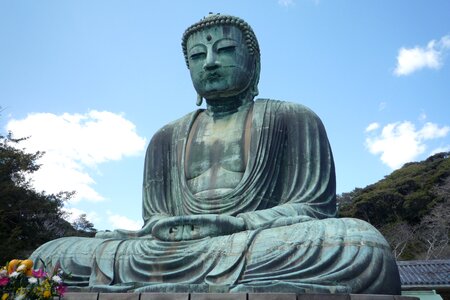 Japanese statue sculpture photo