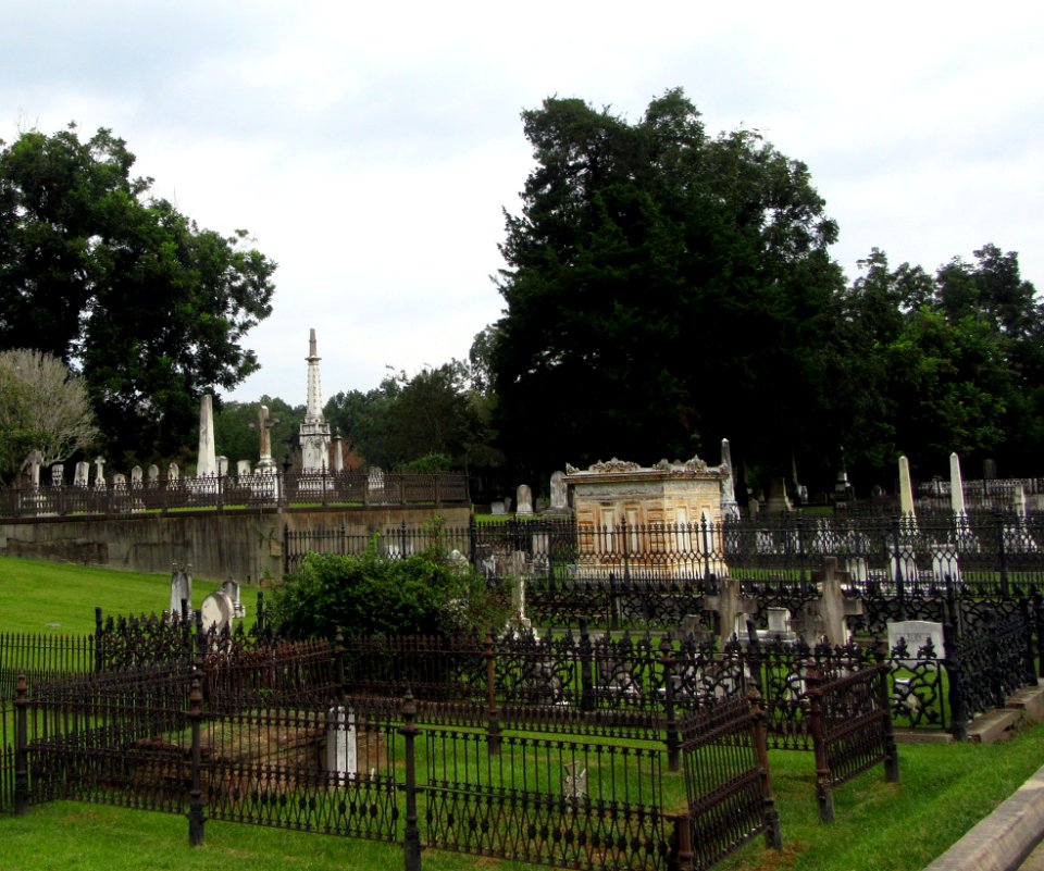 Wrought Iron family plots Natchez Mississippi