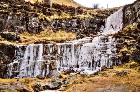 frozen fall hdr photo