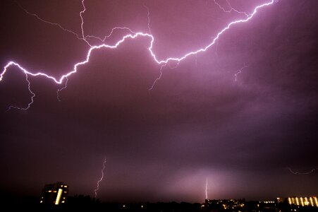 Night weather thunder