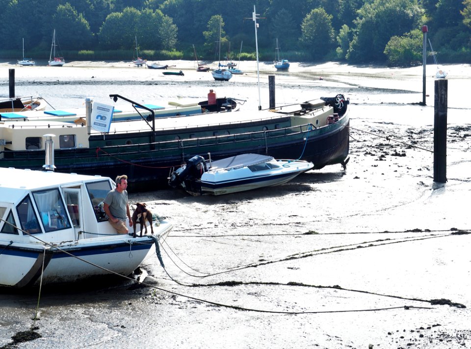 Low tide on the River Deben at Woodbridge, Suffolk