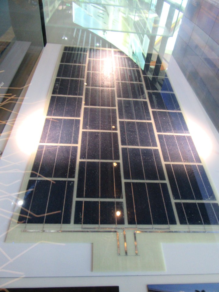 Solar panels that are road tiles Expo 2017 Astana Kazakhstan