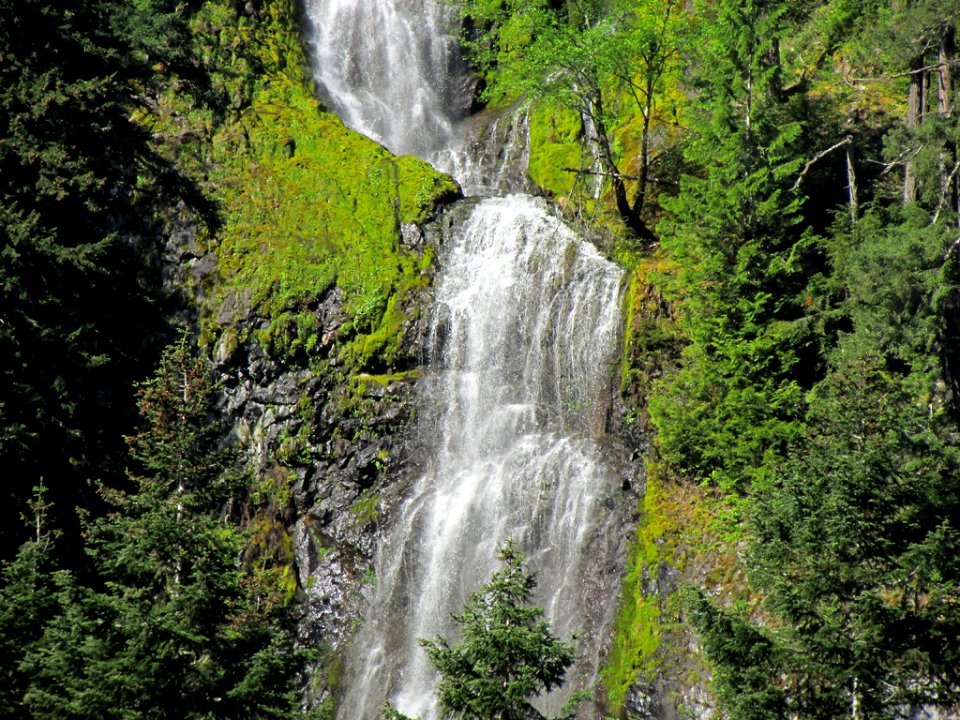 Waterfall at Mt. Rainier NP in WA