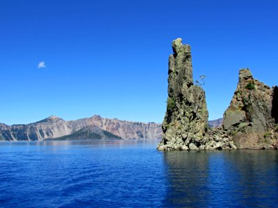 Phantom Ship at Crater Lake NP in OR photo