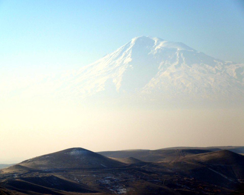 View of Mt Ararat Armenia