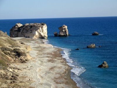 Petra Tou Romiou Aphrodites birthplace Cyprus photo