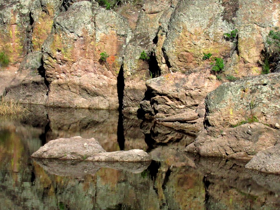 Bear Gulch Reservoir at Pinnacles NP in CA
