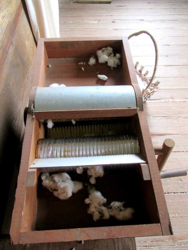 Replica Eli Whitney's Cotton Gin although it sounds like he stole the idea Frogmore Cotton Plantation Louisiana