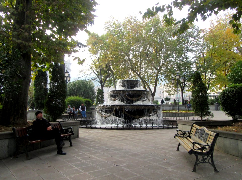 Fountain near Freedom Square Tbilisi Georgia