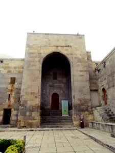 Entrance to Palace of Shirvanshahs Baku Azerbaijan