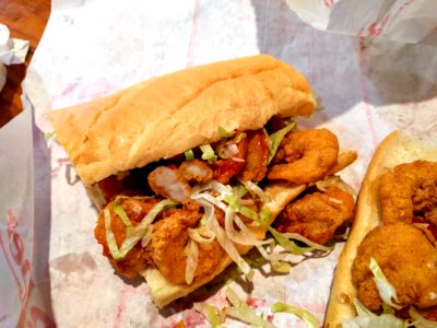Shrimp Po Boy Old Tyme Grocery Lafayette Louisiana