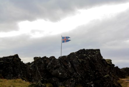 Þingvellir Iceland flag