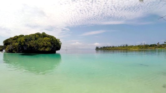 Rock in Bay of Kanumera Isle of Pines New Caledonia
