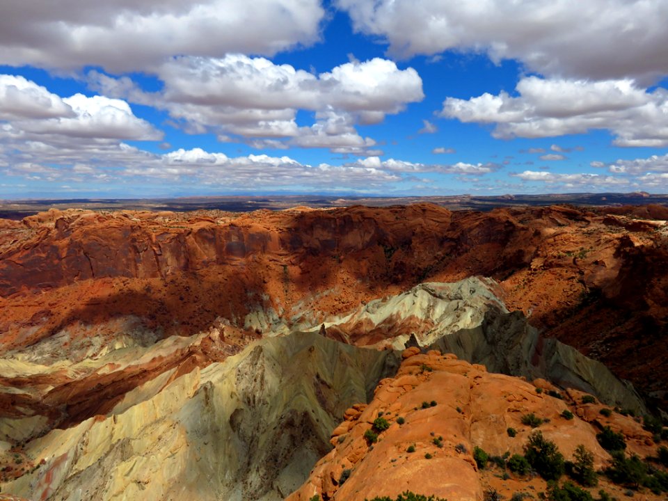 Upheaval Dome at Canyonlands NP in UT