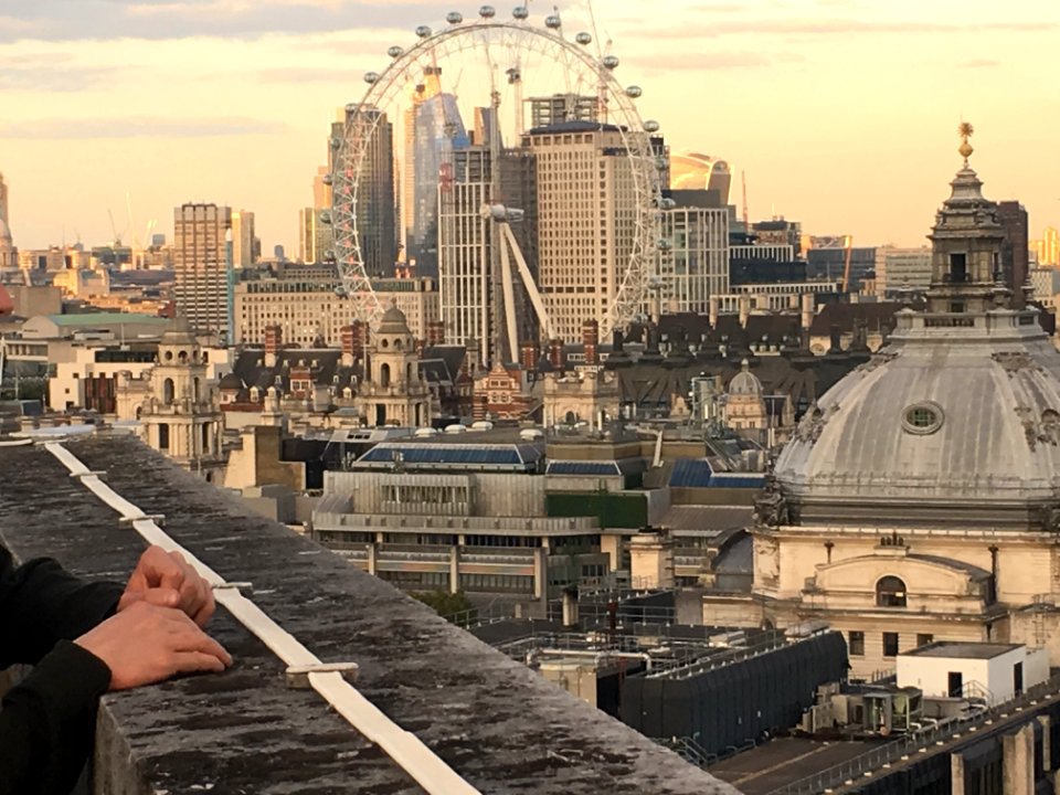 Unusual view of London . . .