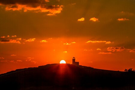 Beachy head sunset lighthouse photo