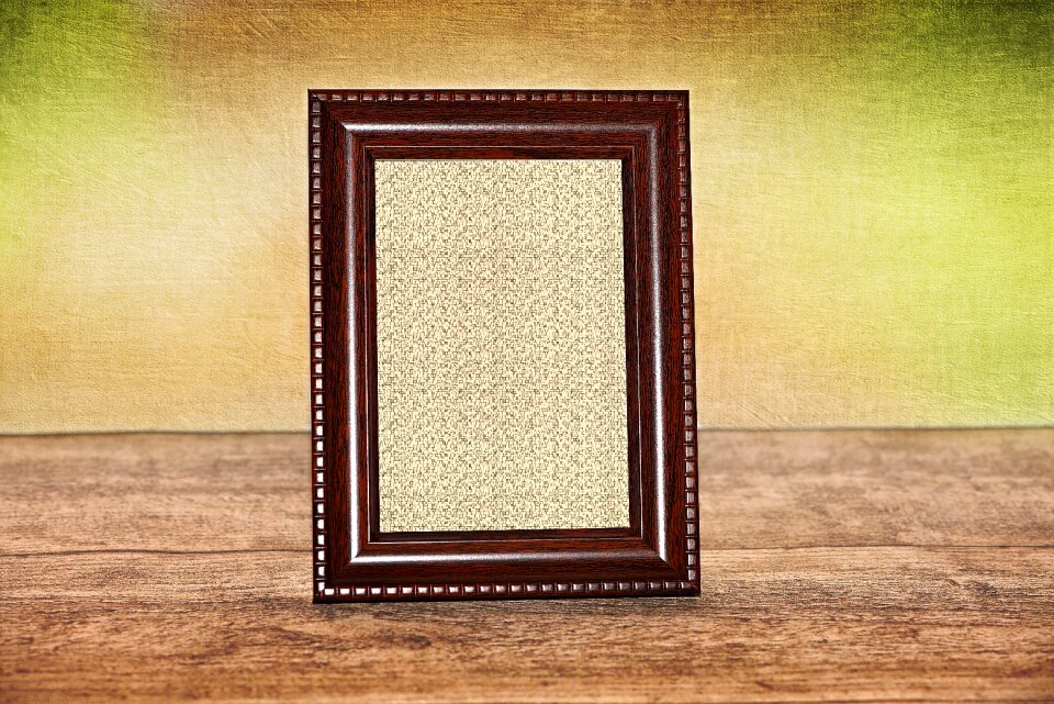 Without photo frame brown