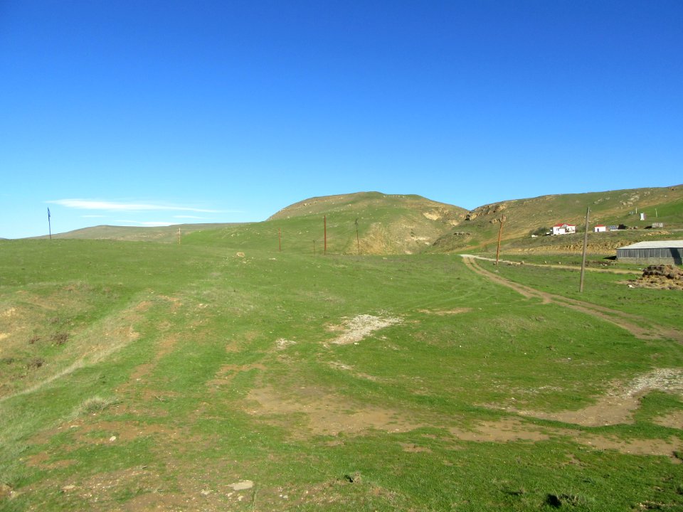 View of steppe area in Maraza Azerbaijan