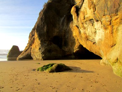 Hug Point at Pacific Coast in OR