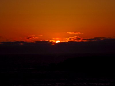 Sunset at Devils Punchbowl in OR